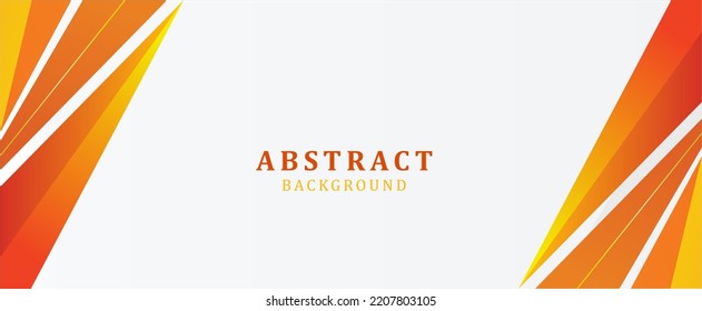 espacio de copia de la plantilla de la pancarta de fondo naranja abstracto
