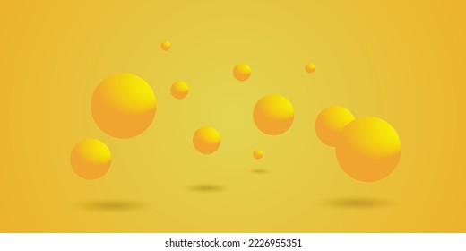 Abstract orange  background with beautiful bubble. Vector illustration