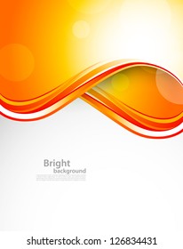 Abstract orange background. Bright illustration