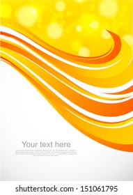 Abstract orange background. Bright illustration