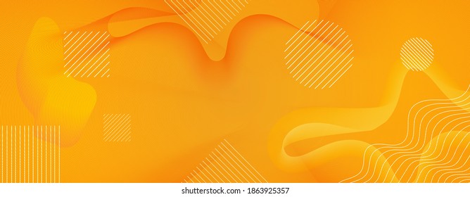 Abstract orange background. Bright linear background. Vector illustration. Color geometric background