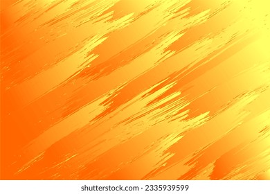 Abstract orange background with brush stroke style. Template illustration with scratch and texture effect.  