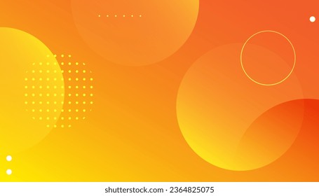 Abstract orange background. Abstract circle with blue background. Design abstract pattern with color circles, dots. can be used for banner, layout, annual report, web design background, sun, banner