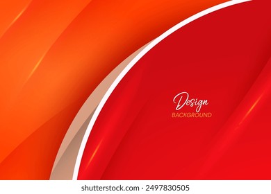 abstract orange background circle shape gradient red
