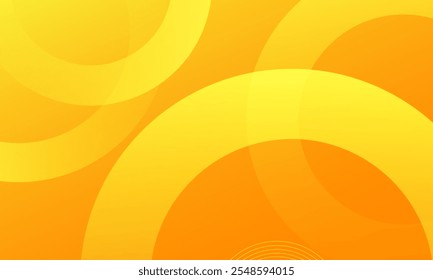 Abstract orange background with circle shapes. Vector illustration