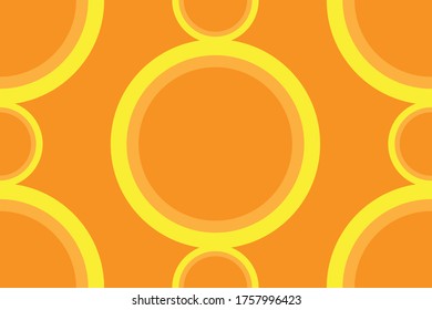 Abstract orange background with circles.