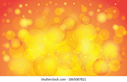 abstract orange background with circles