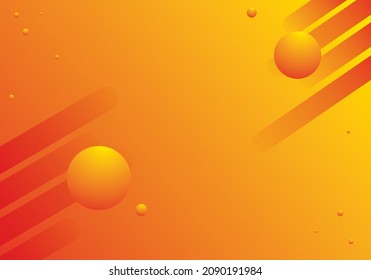 fondo naranja abstracto con círculos
