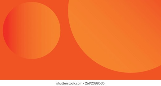 Abstractas fondo naranja con círculos.
