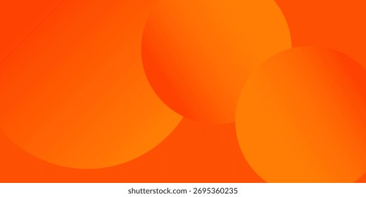 Abstract orange background with circles.