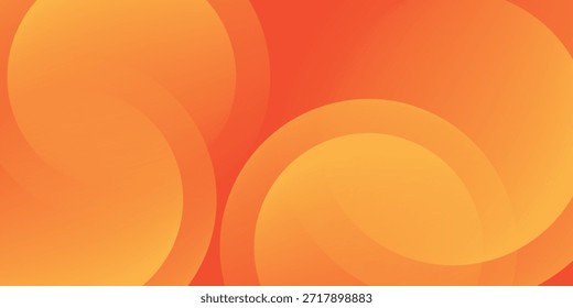 Abstract orange background with circles