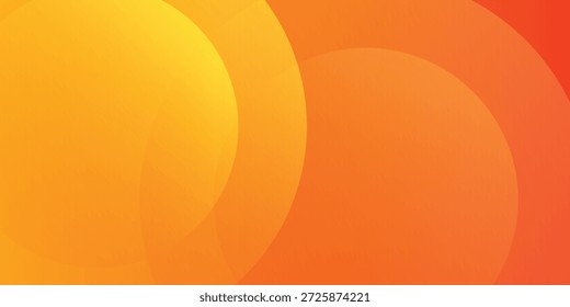 Abstract orange background with circles