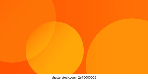 Abstractas fondo naranja con círculos de arte