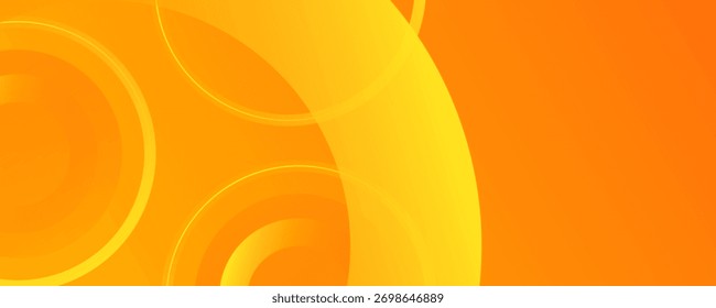 Abstractas fondo naranja con círculos, líneas diagonales. Ilustración vectorial.