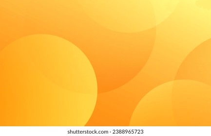 Abstract orange background with circles. Dynamic shapes composition. Eps10 vector