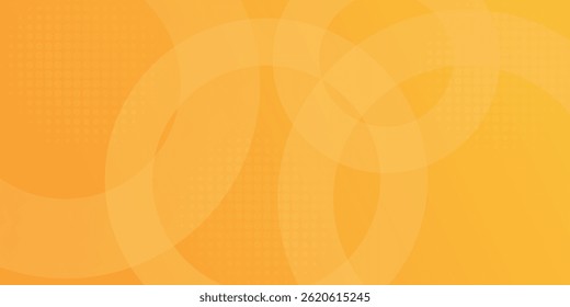Abstract orange background with circles. Dynamic shapes composition. Eps10 vector