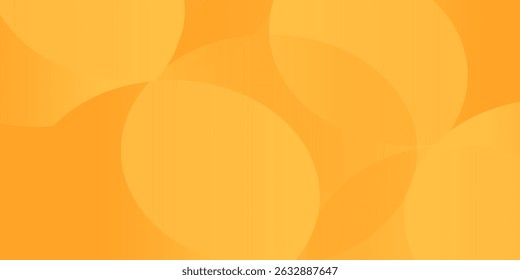 Abstract orange background with circles. Dynamic shapes composition. Eps10 vector