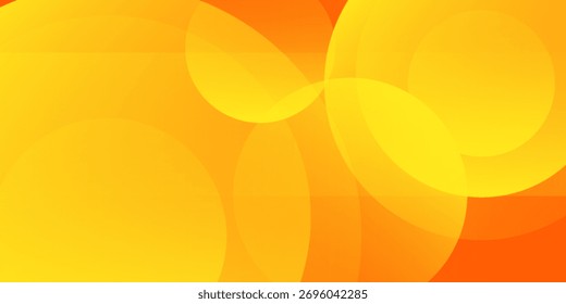 Abstract orange background with circles. Elegant Vector illustration