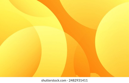 Fondo naranja Abstractas con círculos. Vector Eps10