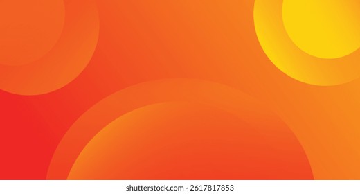 Abstract orange background with circles. geometric shapes background for flyer, poster, brochure, cover
