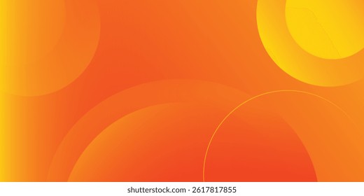 Abstract orange background with circles. geometric shapes background for flyer, poster, brochure, cover
