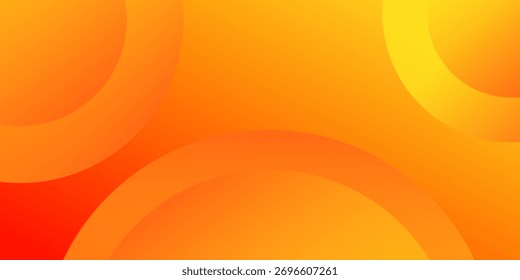 Fondo naranja Abstractas con círculos. Fondo de Formas geométricas para flyer, póster, folleto, cubierta