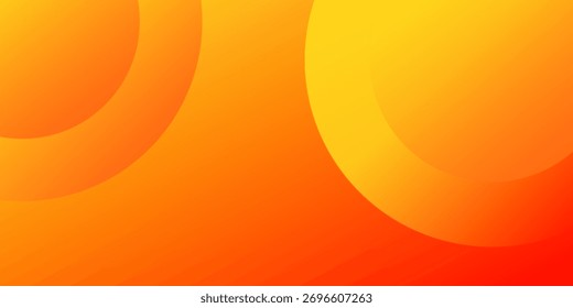 Abstract orange background with circles. geometric shapes background for flyer, poster, brochure, cover