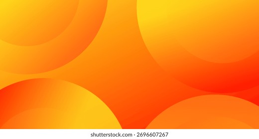 Abstract orange background with circles. geometric shapes background for flyer, poster, brochure, cover