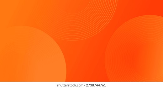 Abstract orange background with circles. geometric shapes background for flyer, poster, brochure, cover
