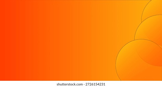 Fondo naranja Abstractas con círculos. ilustración