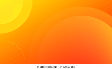 Fondo naranja Abstractas con círculos.  Concepto moderno para el Diseño gráfico, fondo, cartel, Ilustración vectorial