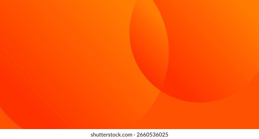 Abstract orange background with circles. modern design
