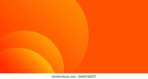 Abstractas fondo naranja con círculos. diseño moderno EPS10