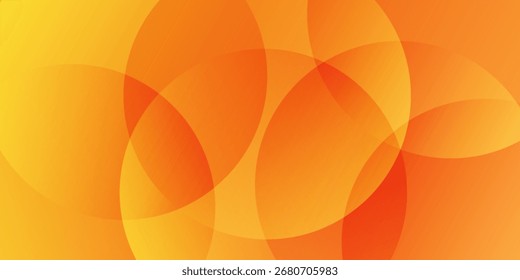 Abstract orange background with circles. modern design