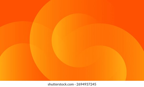 Fundo laranja abstrato com círculos. Design moderno na moda em Ilustração de Vetor