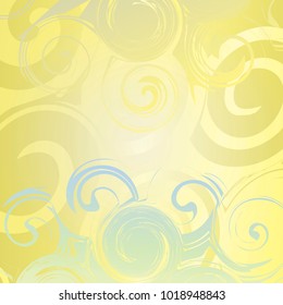 Abstract Orange background with circles from monograms.