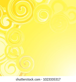 Abstract Orange background with circles from monograms.