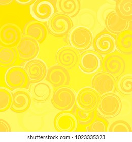 Abstract Orange background with circles from monograms.