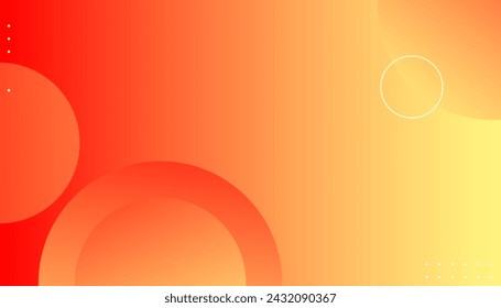 Abstract orange background with circles.  Suit for business, institution, conference, party, Vector illustration