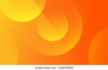 Abstract orange background with circles. Vector illustration - Shutterstock ID 2140746549