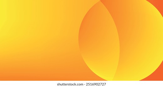 Abstract orange background with circles. Vector illustration