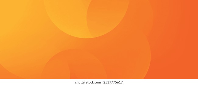 Abstract orange background with circles. Vector illustration