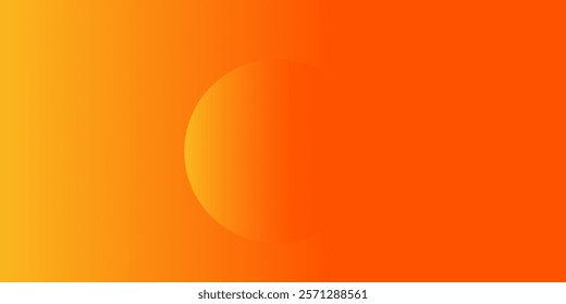 Abstract orange background with circles. Vector illustration