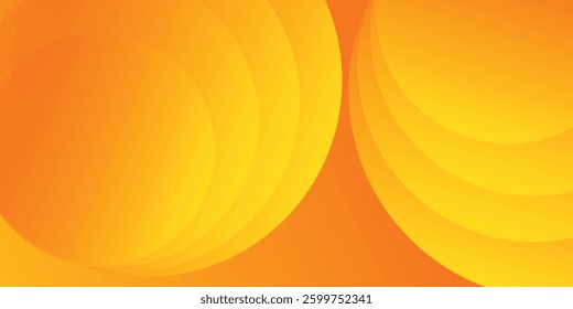 abstract orange background with circles. vector eps10
