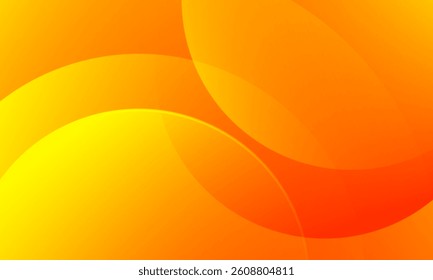 Abstract orange background with circles. Vector illustration
