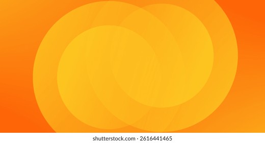 Abstract orange background with circles. Vector illustration