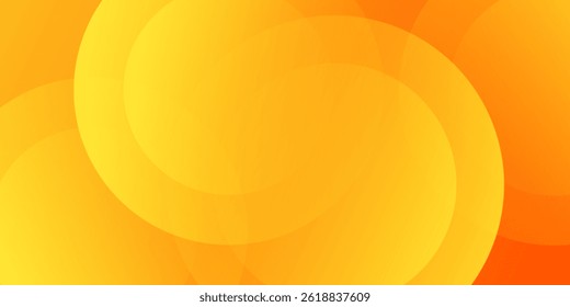 Abstract orange background with circles. Vector illustration