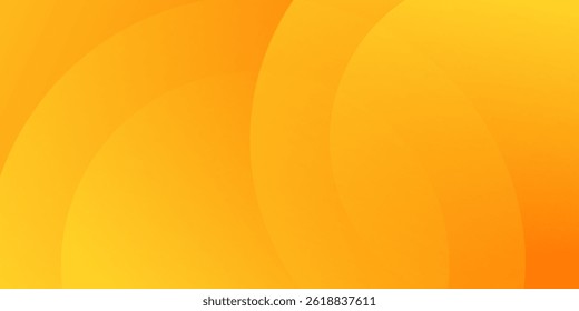 Abstract orange background with circles. Vector illustration