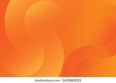 Abstract orange background with circles. Vector illustration eps10