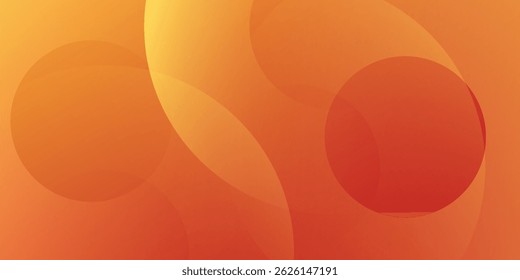 Abstract orange background with circles. vector background eps10